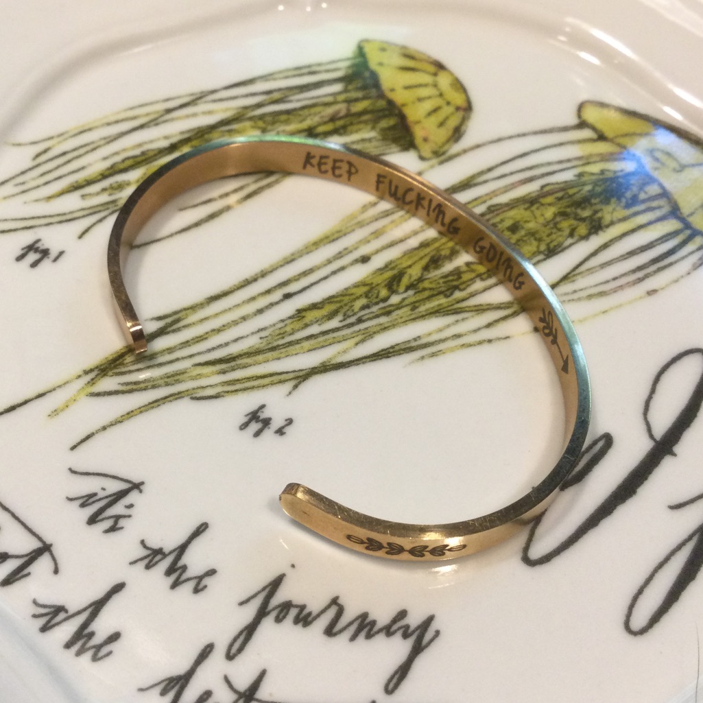 New Keep F-Ing Going Bracelet (Wreath)